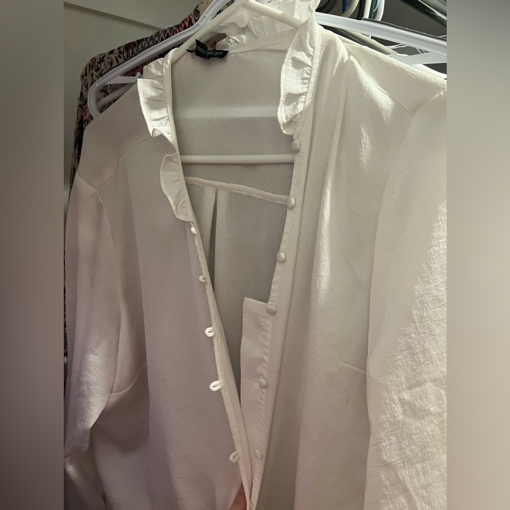 White button down